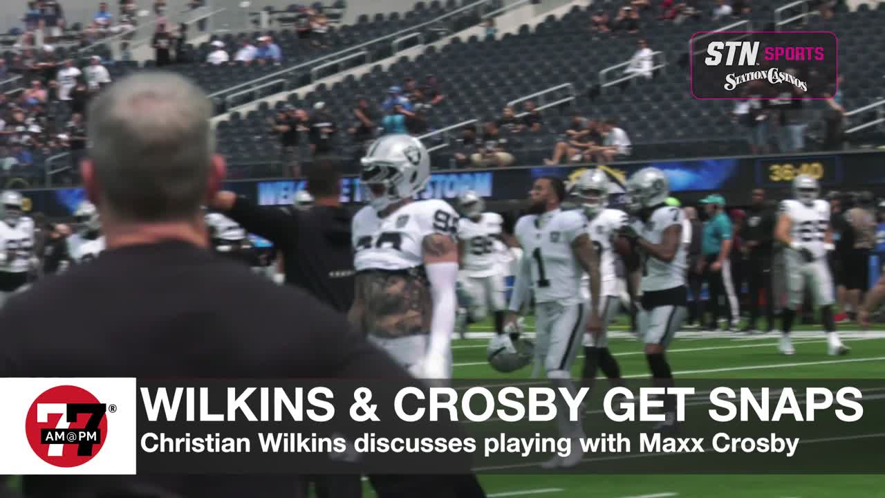 Raiders Christian Wilkins speaks about playing with Maxx Crosby