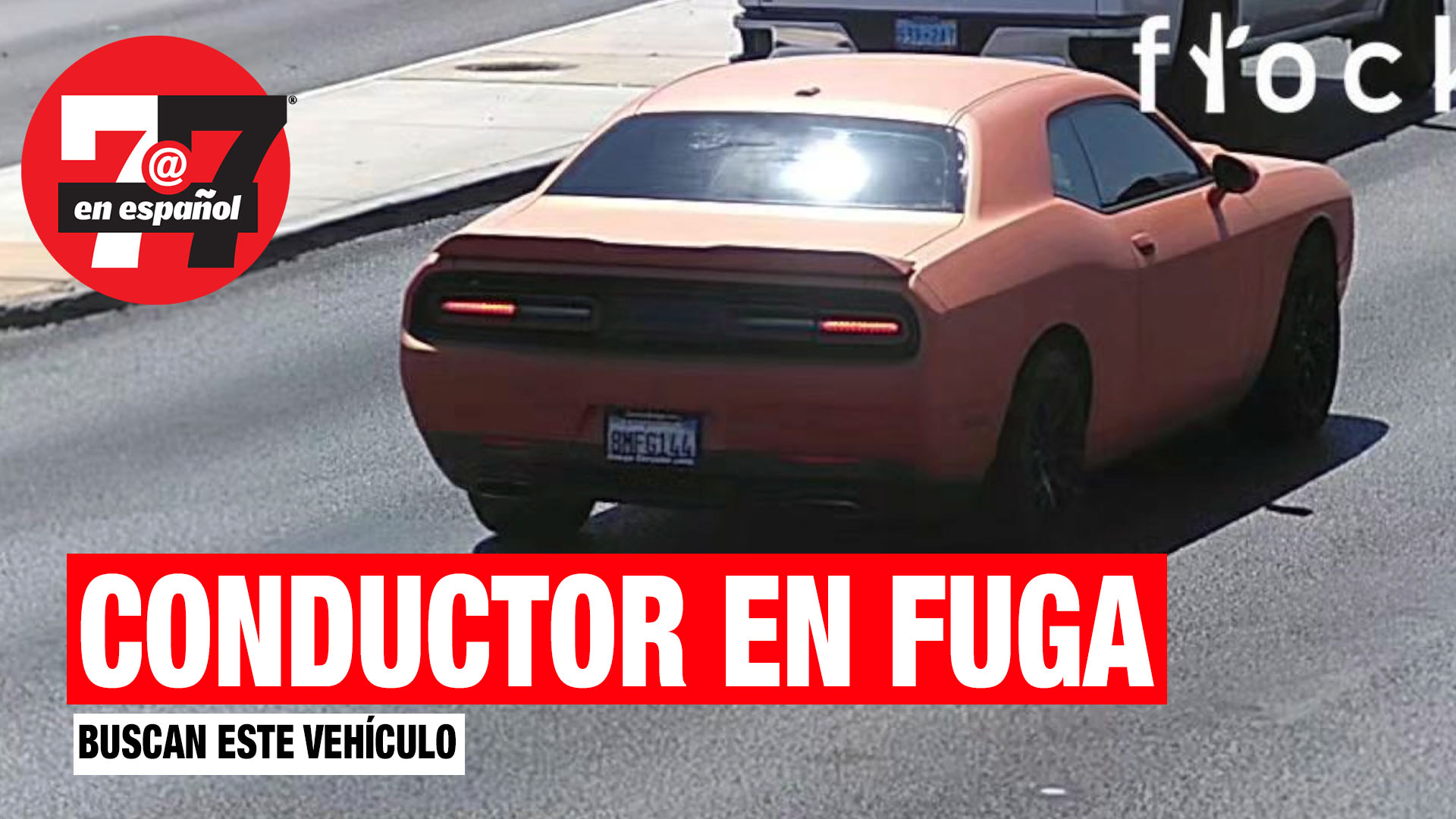 Noticias de Las Vegas | Buscan a conductor de un Dodge Challenger color naranja que huyó