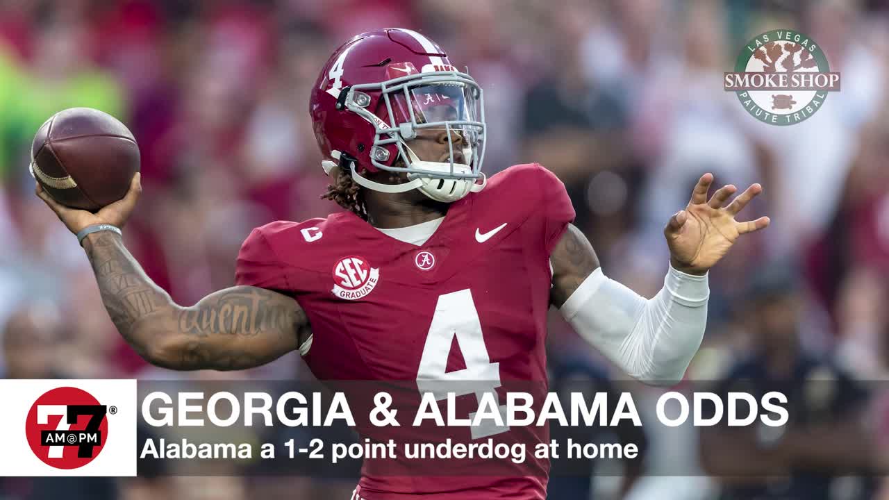 Georgia and Alabama odds