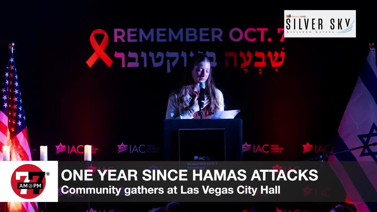 Las Vegas ceremony marks one year since Oct. 7 attacks on Israel