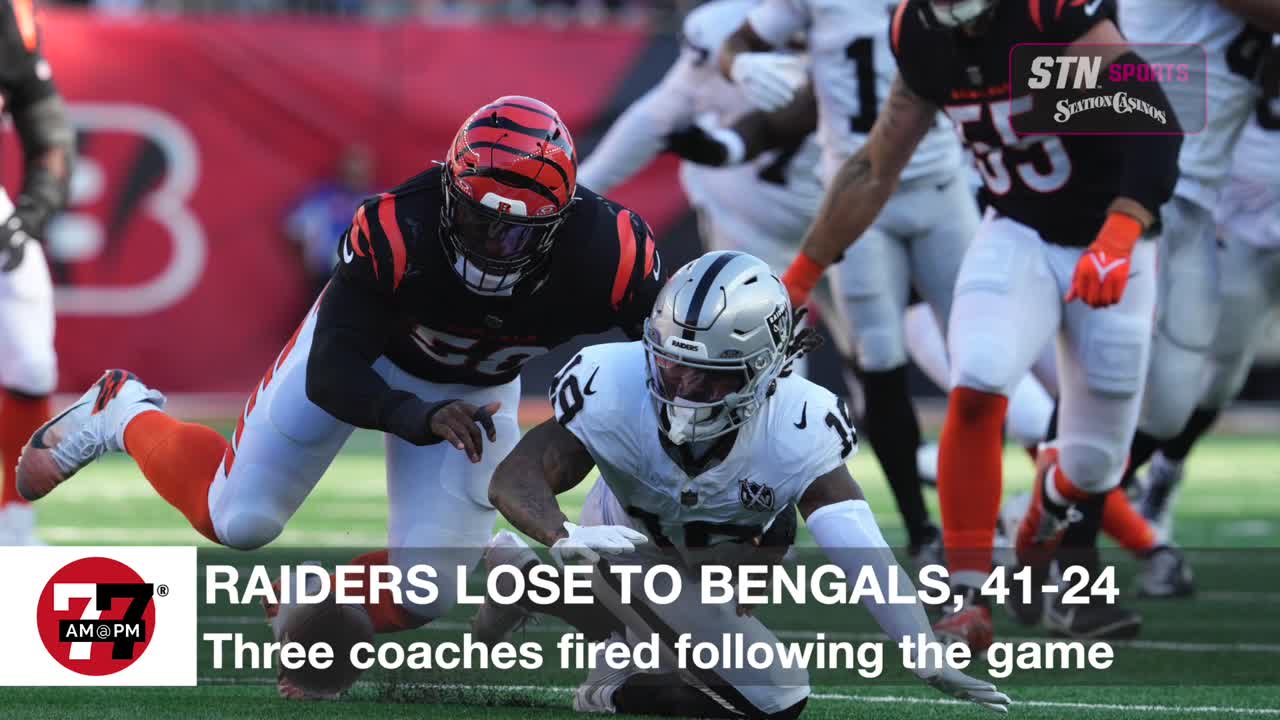 Raiders lose to Bengals, 41-24