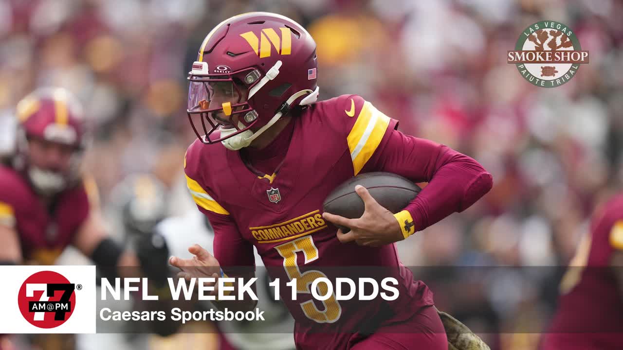 NFL betting odds for the week