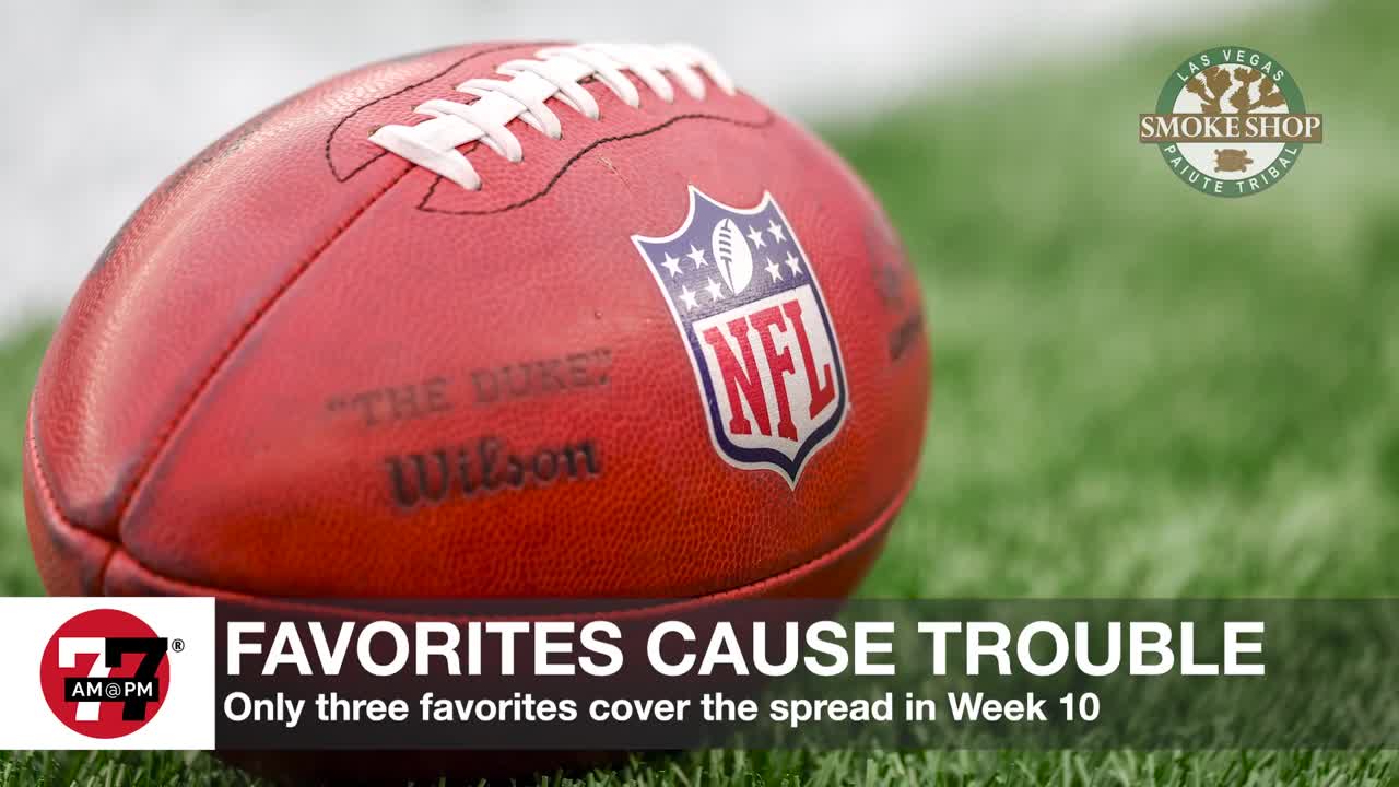 Three favorites cover the spread in NFL week 10