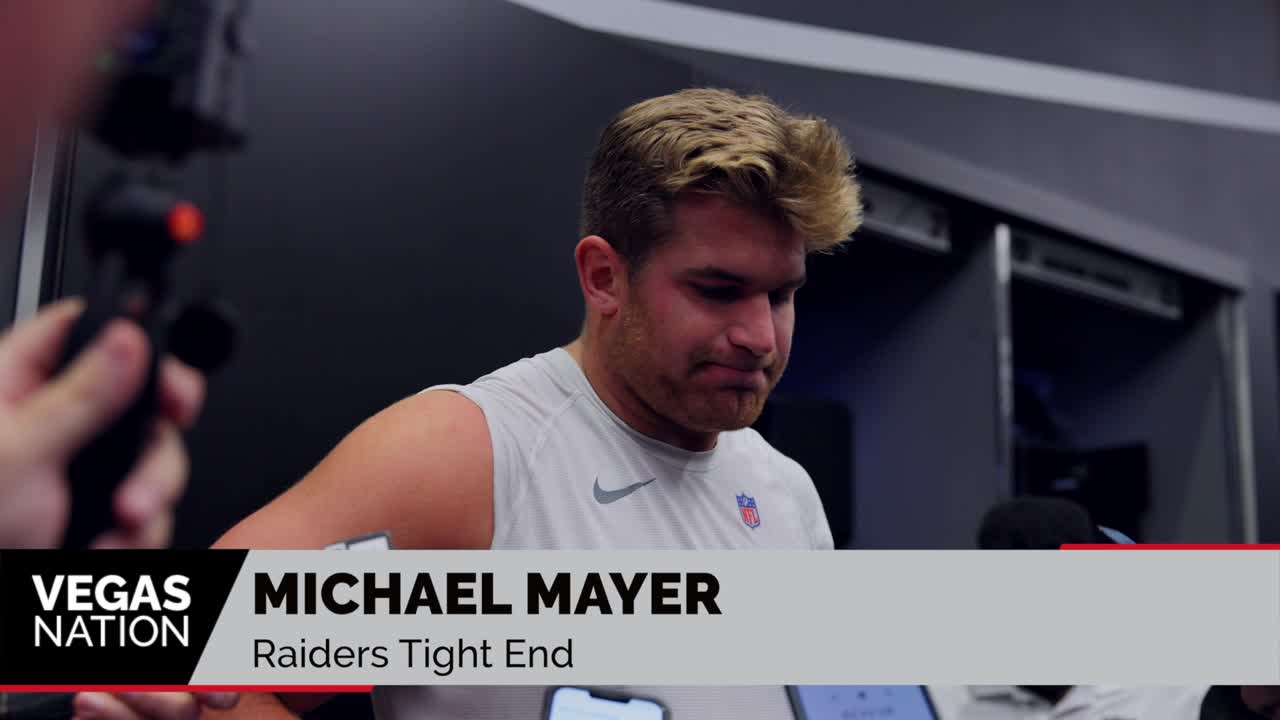 Michael Mayer on his return to the Raiders