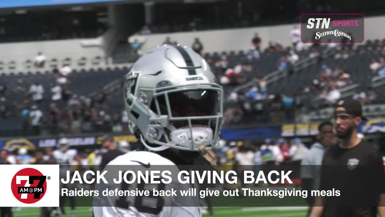 Raiders Jack Jones giving back