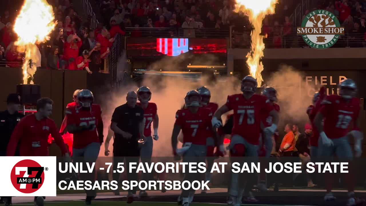 UNLV -7.5 favorites versus San Jose State