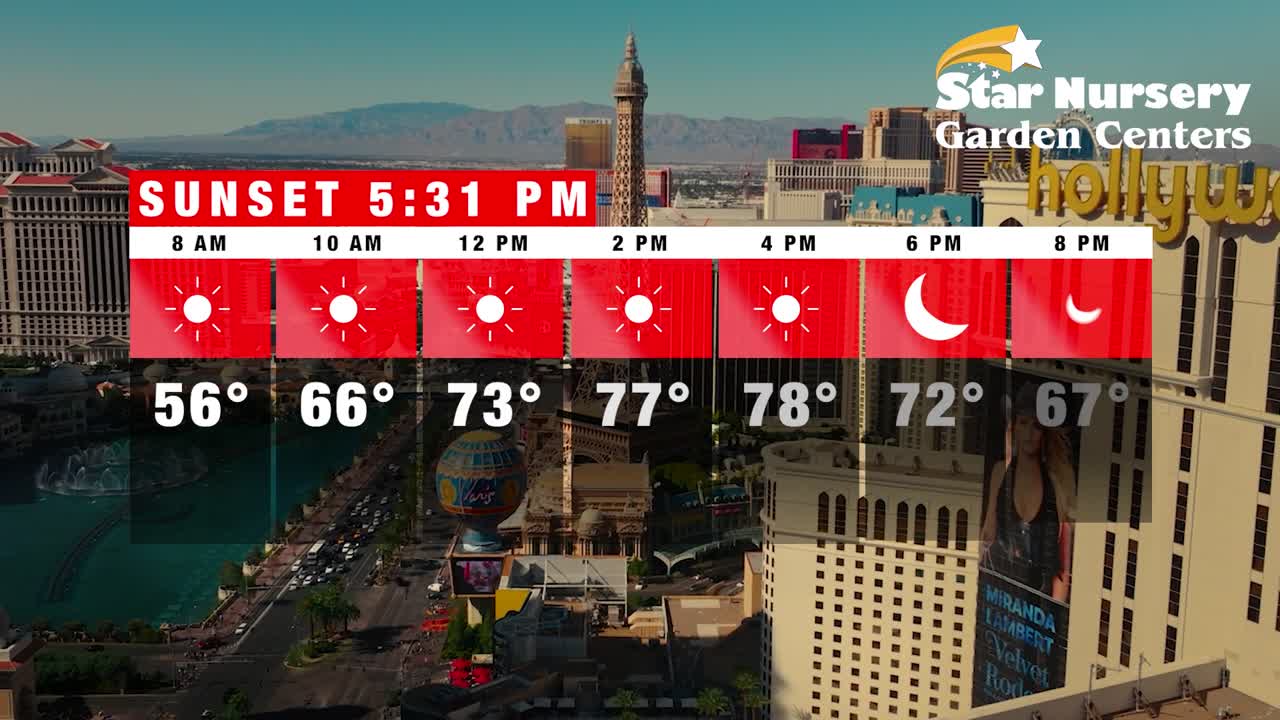 Temperatures for February 24th, 2025