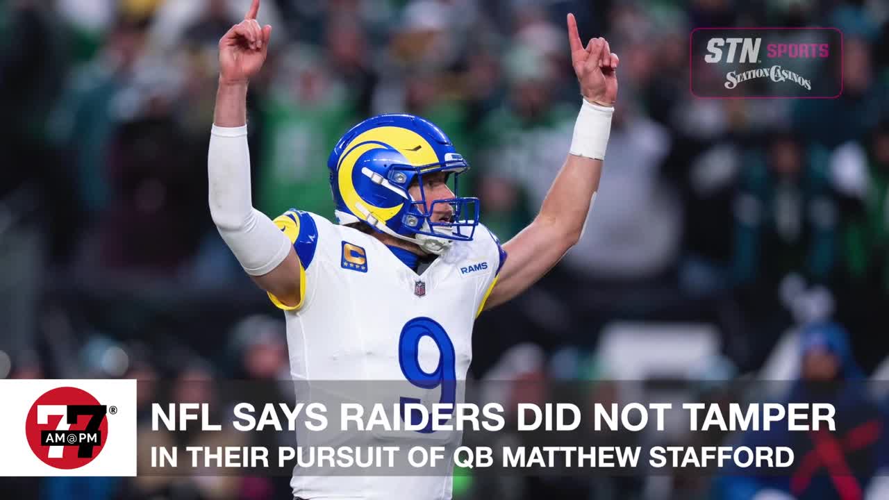 NFL says Raiders did not tamper in their pursuit of Stafford