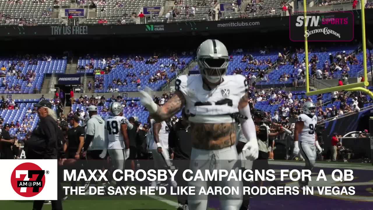 Maxx Crosby campaigns for a QB