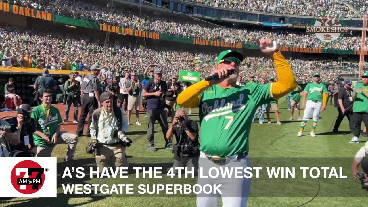 A's have fourth lowest win total