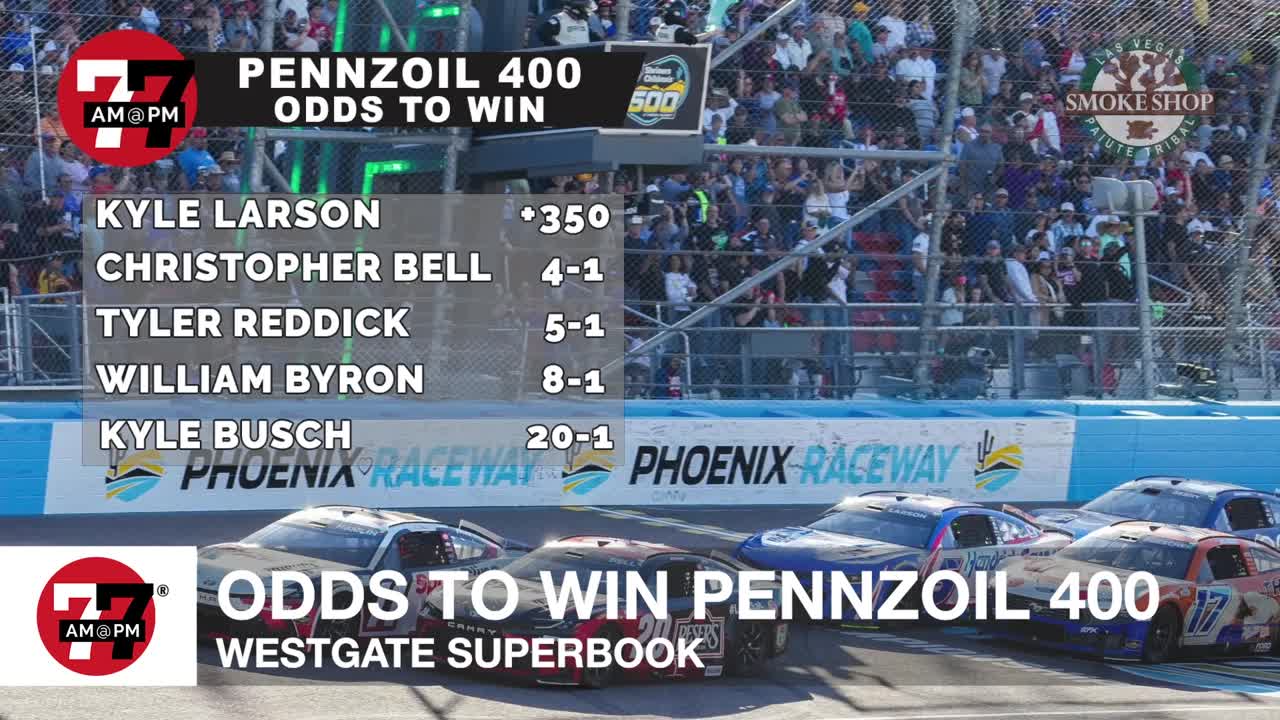 Odds to win Pennzoil 400