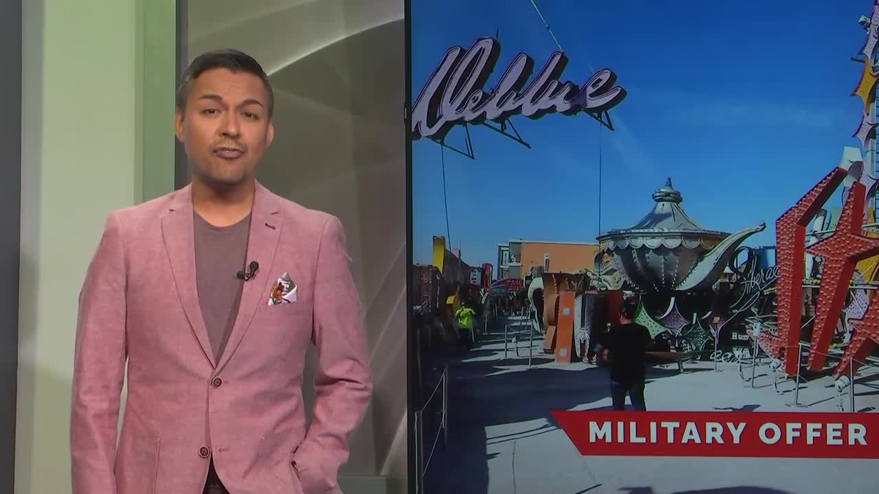 Free admission for military members at Neon Museum