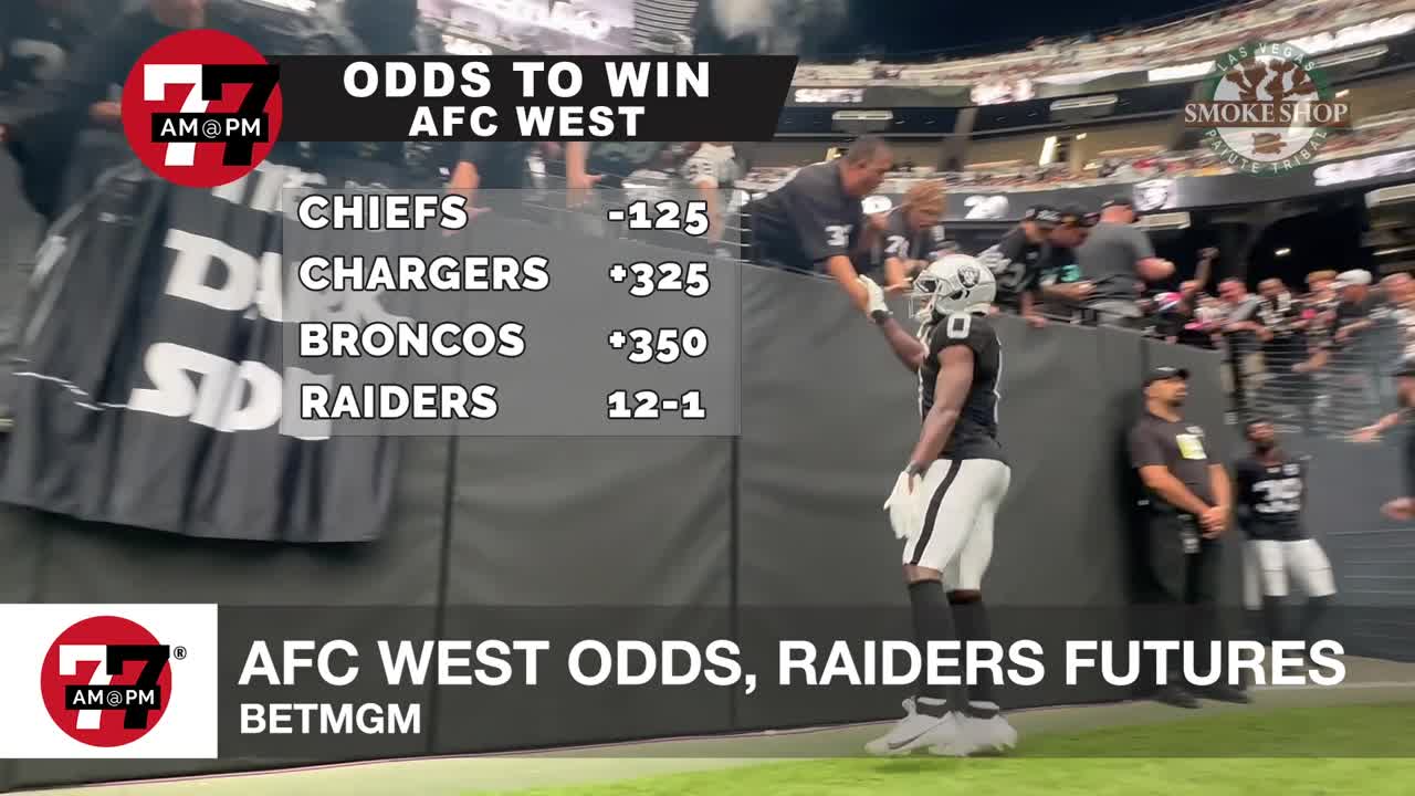 AFC West ods, Raiders futures