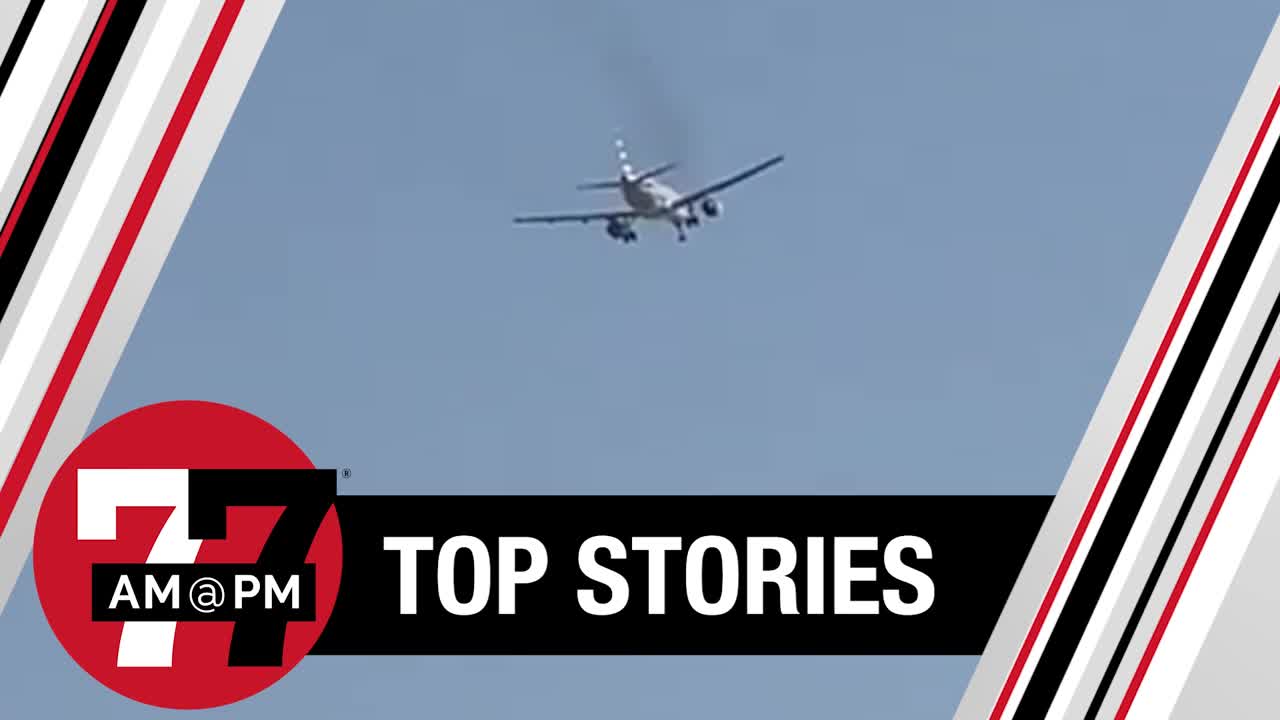Flight returns to Las Vegas airport after smoke seen from engine