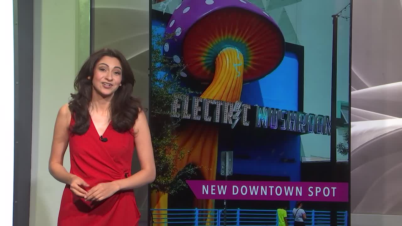 What's up with the giant mushroom on Fremont East?