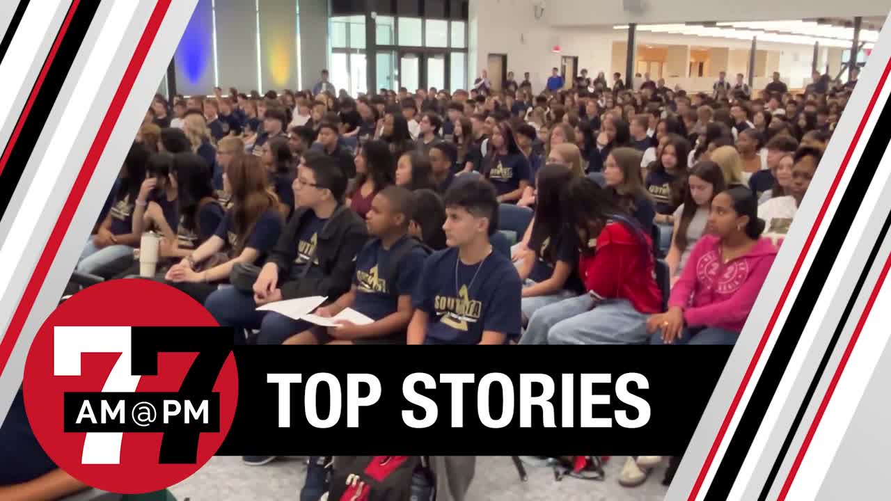 Jhone Ebert welcomes students back to school