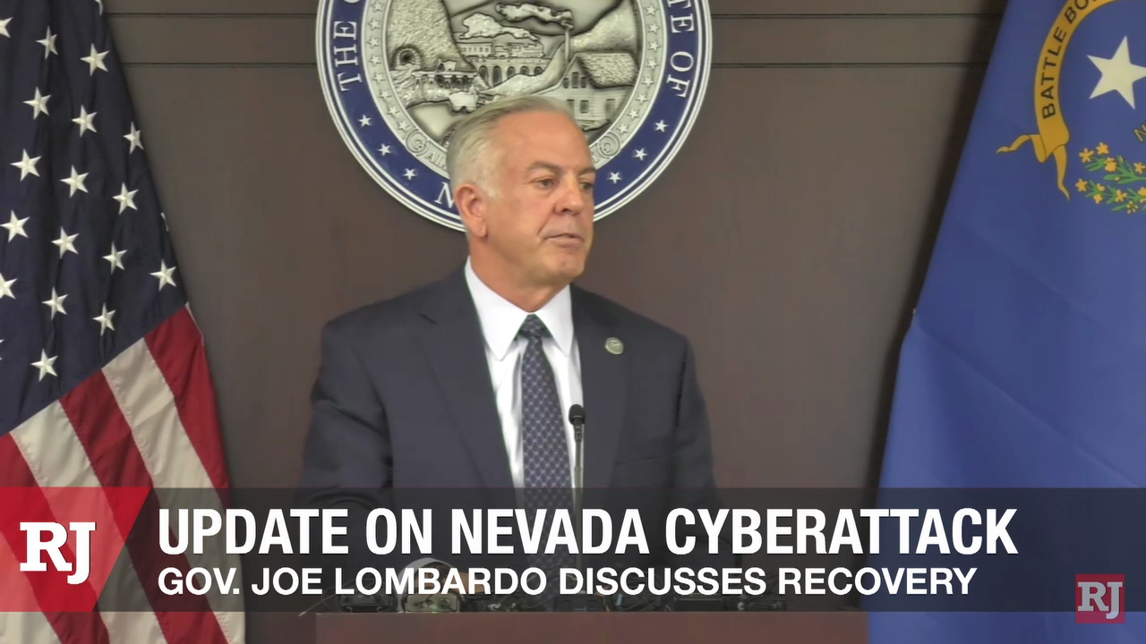 Upate on cyberattack from Governor Joe Lombardo