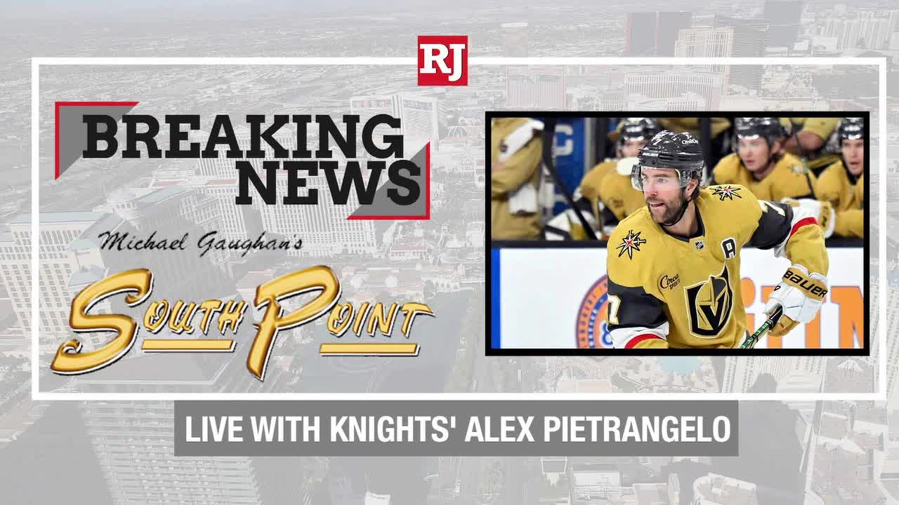 Knights defenseman Alex Pietrangelo speaks live