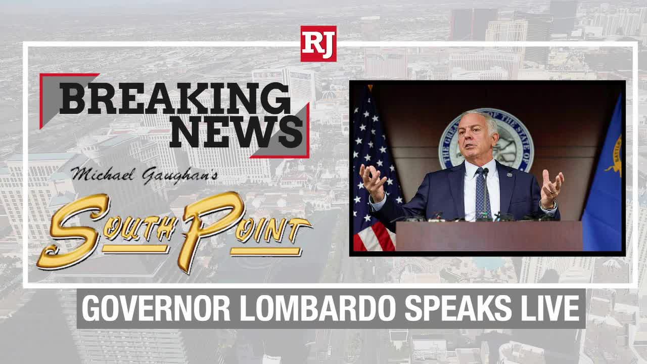Governor Joe Lombardo speaks on completion of I-15/Tropicana project.