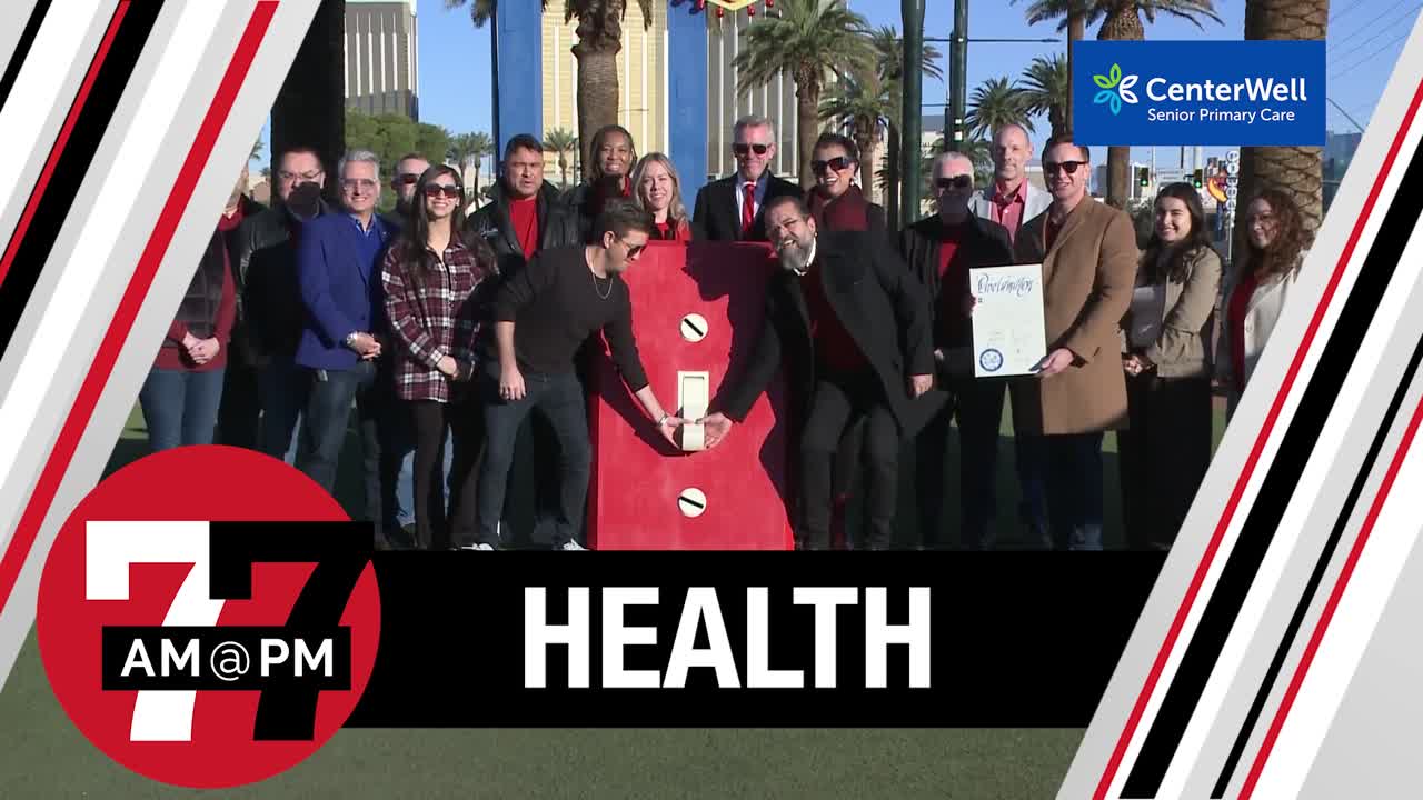 Las Vegas sign goes red for World AIDS Day