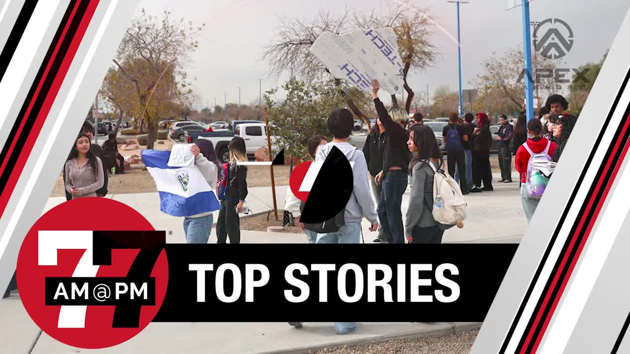 High schoolers across the Las Vegas Valley walk out to protest ICE