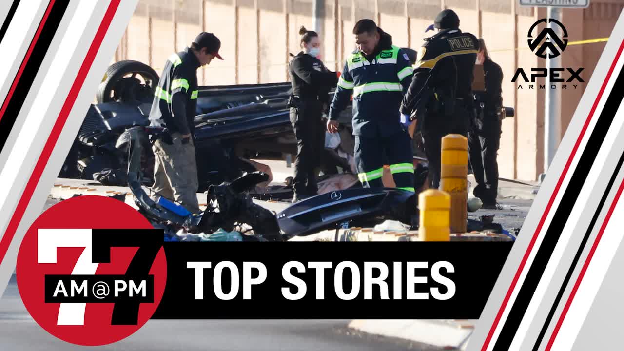 1 dead, 1 critical after early morning high-speed crash in Las Vegas