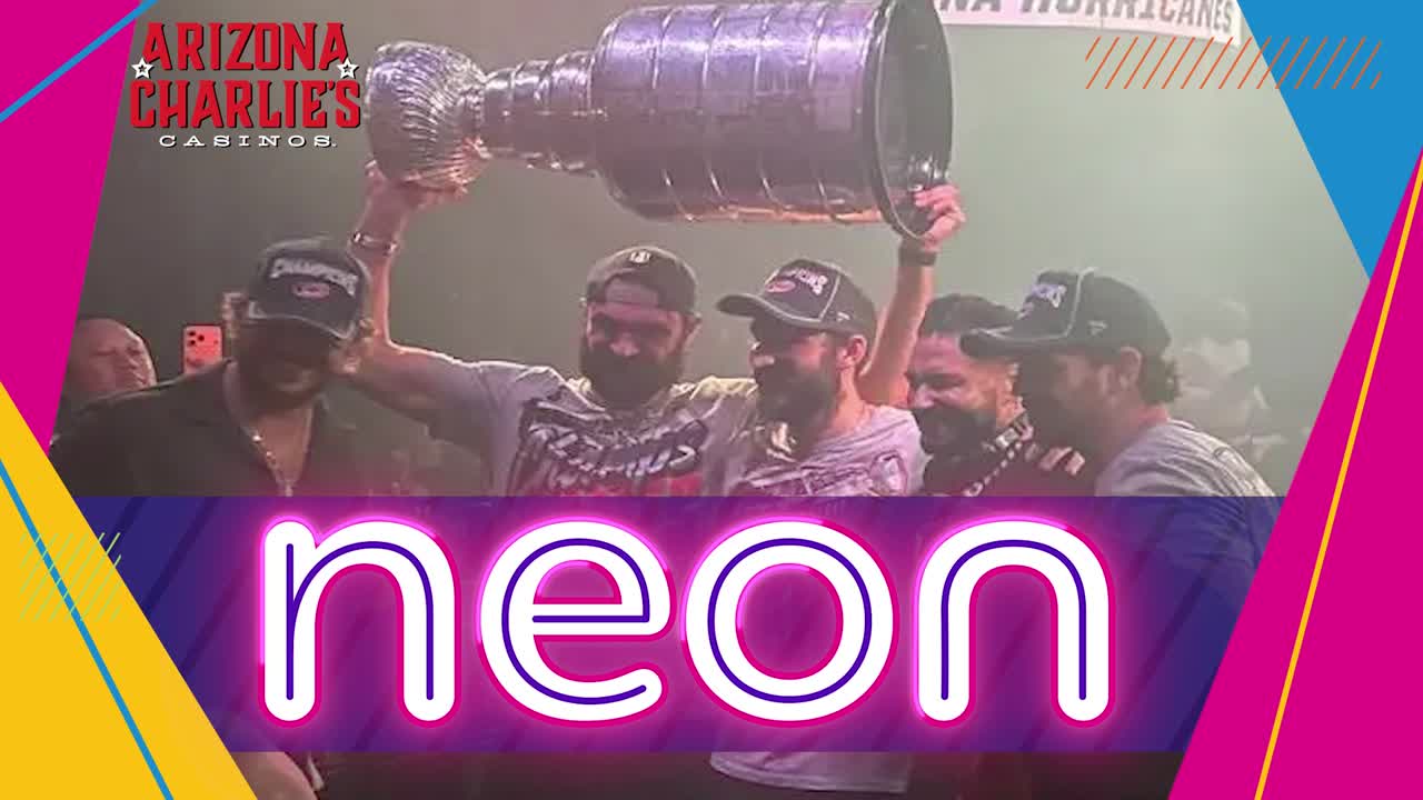 Hurricanes, and Stanley Cup, party at Las Vegas Strip nightclub