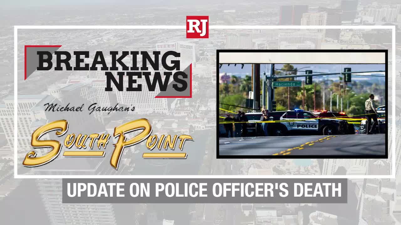 Las Vegas police update on officer's killing
