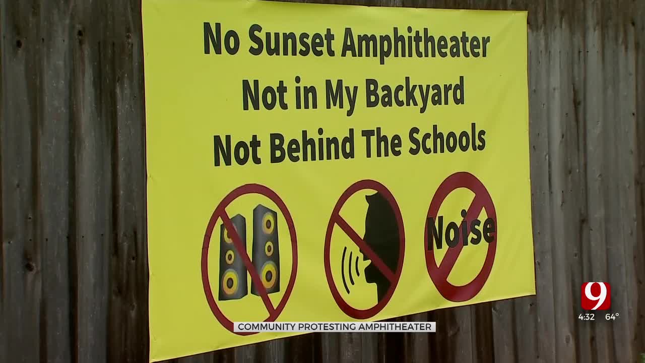 Group Protests Sunset Amphitheatre In SW OKC