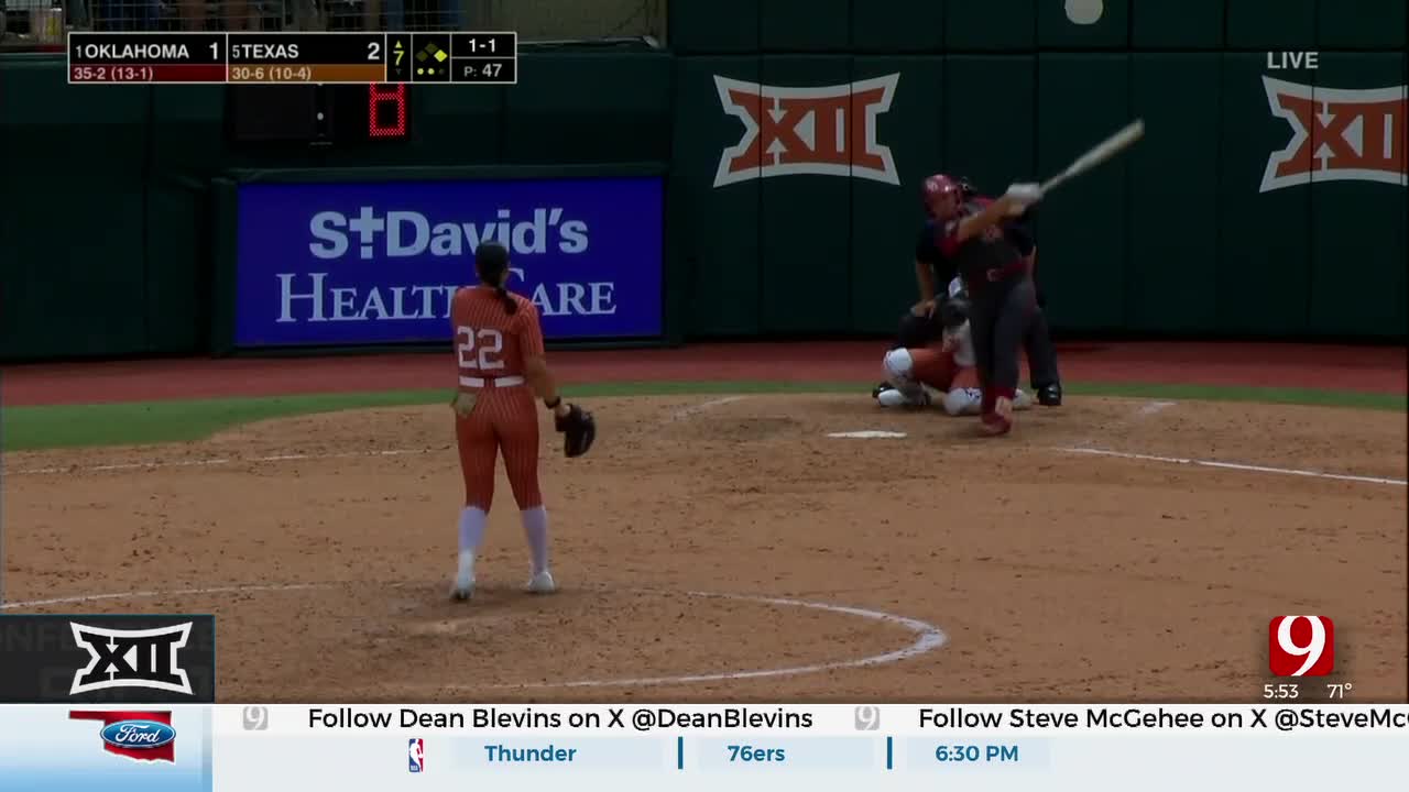 OU Softball Drops Series To Texas Longhorns With 2-1 Loss In Game 3