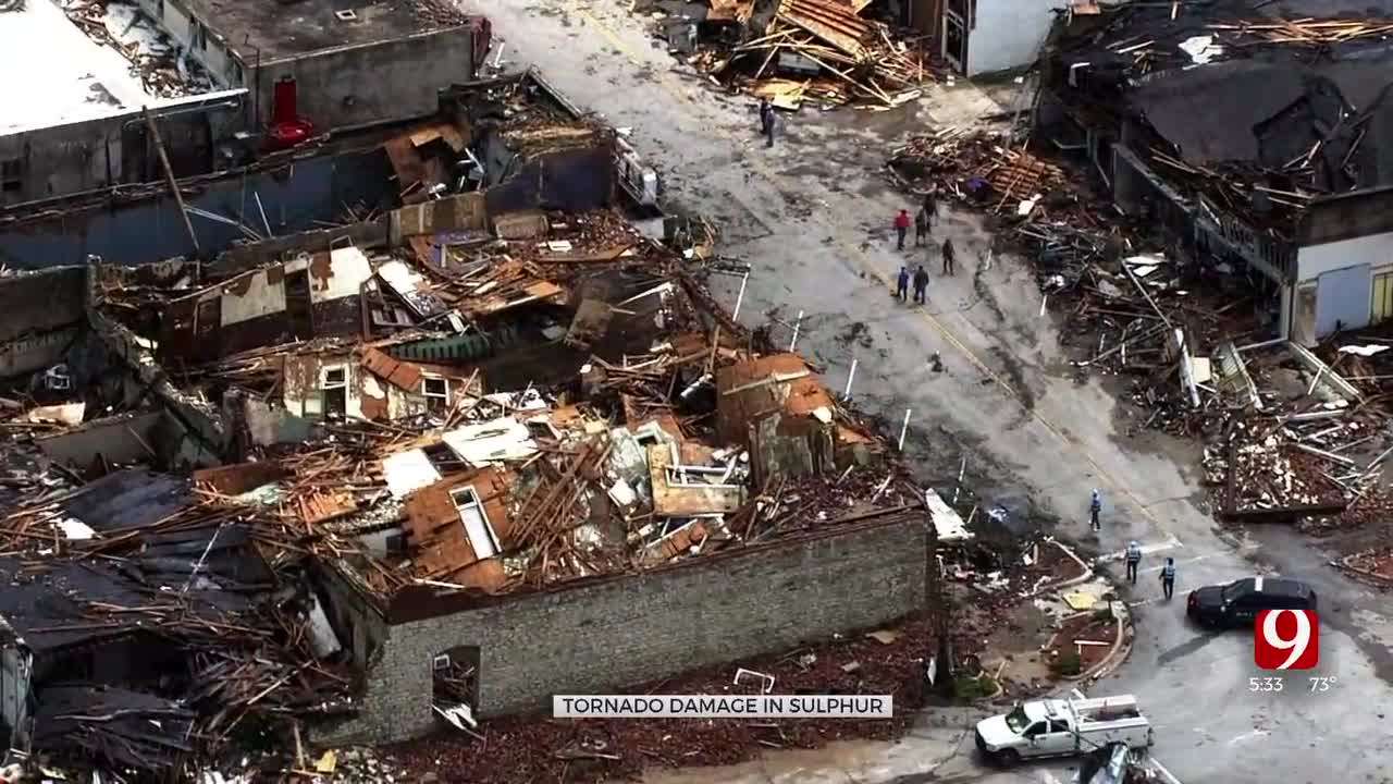 Tornado In Sulphur Destroys Downtown, Killing 1 & Injuring 20