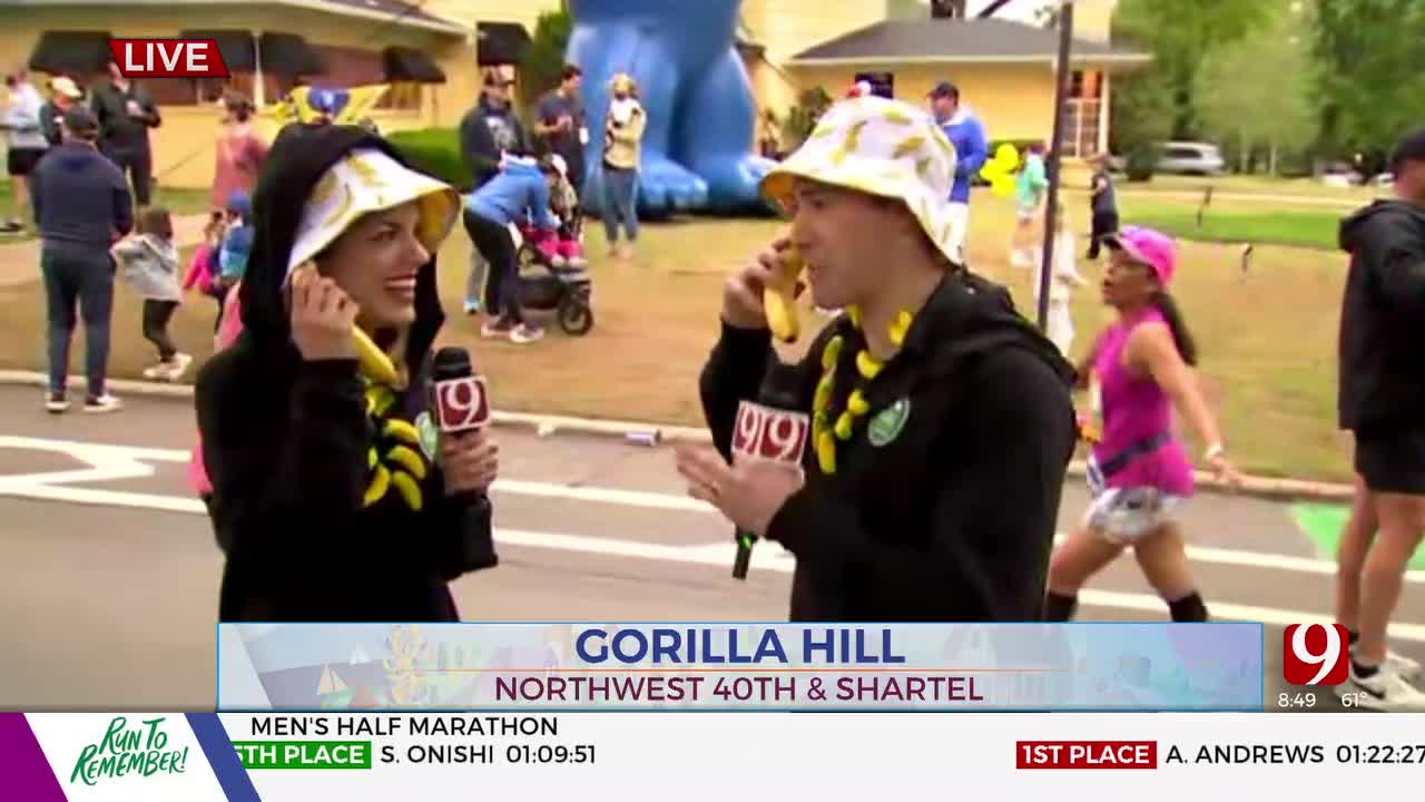 Go Bananas: Gorilla Hill Welcomes Memorial Marathon Runners