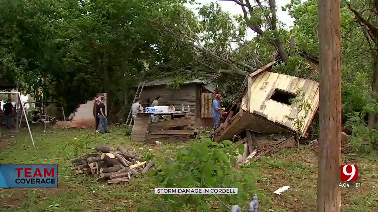 Mother Relieved Family Is Safe After Cordell Tornado