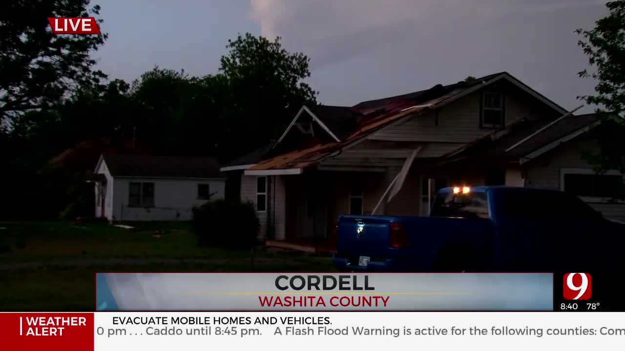 Tornado Damage In Cordell