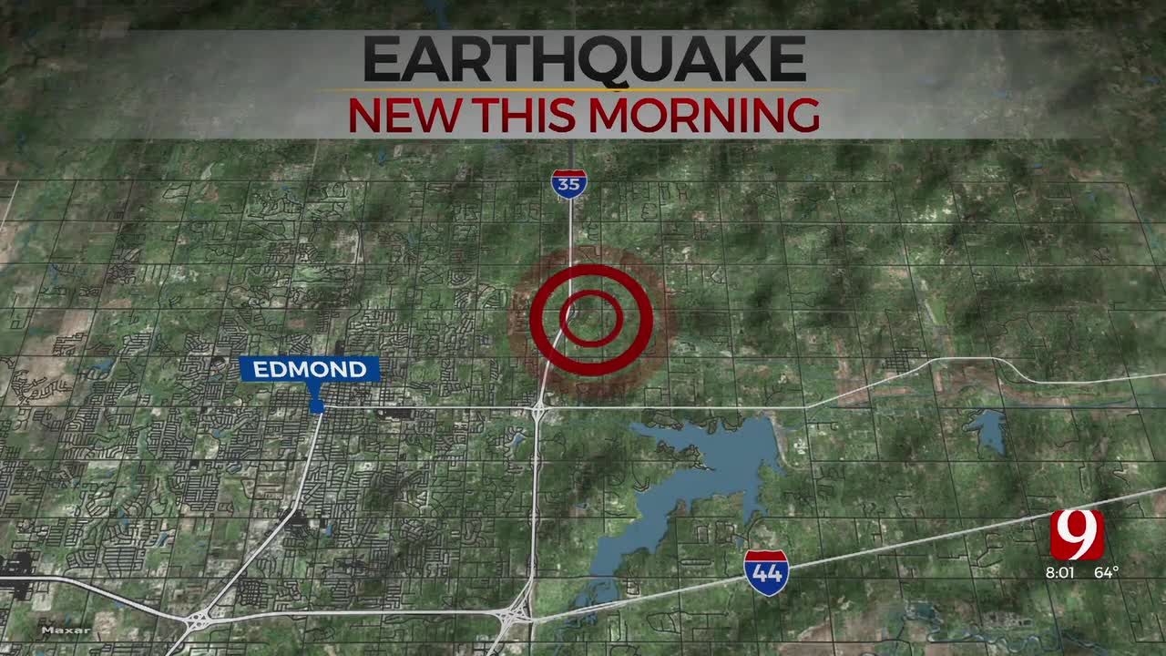 The earthquake was felt early in the morning in Edmond