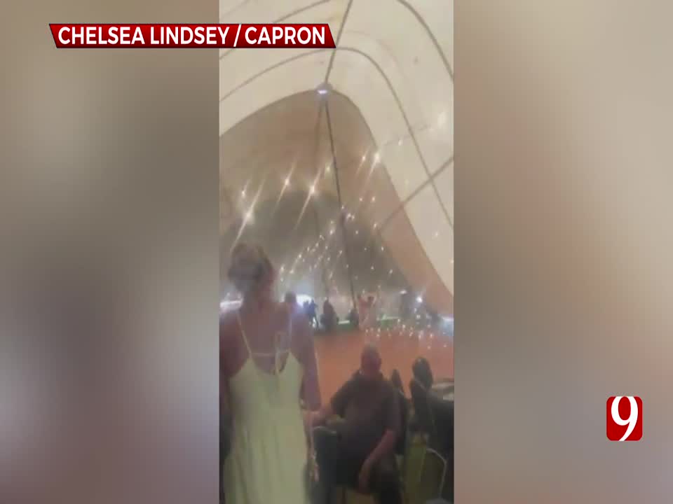 High Winds Disrupt Outdoor Wedding In Woods County