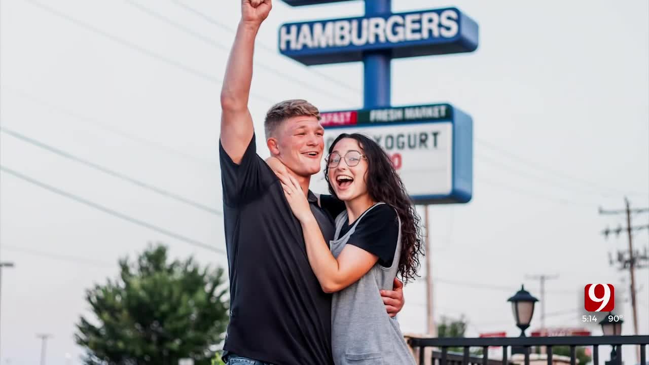 5-year love story leads to Braum’s parking space proposal