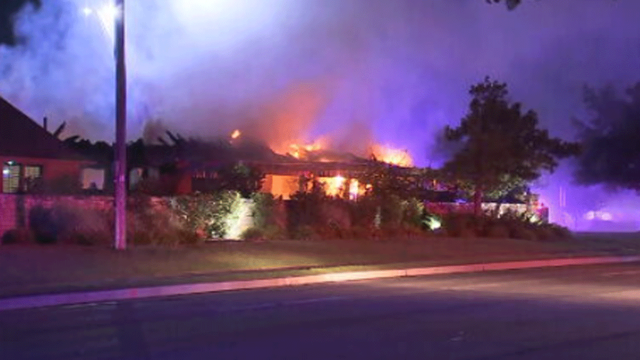 Firefighters Battle NW Oklahoma City House Fire