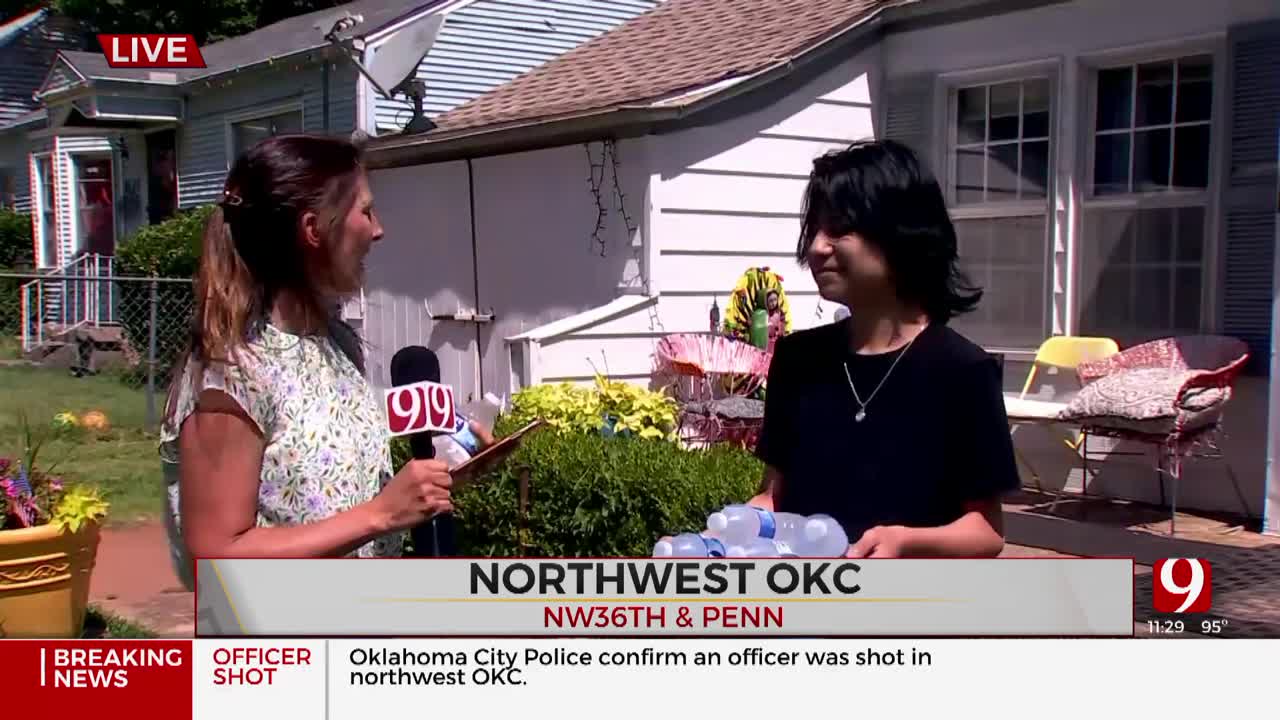Residents In Area Of Oklahoma City Standoff Bring Water To News 9 Team