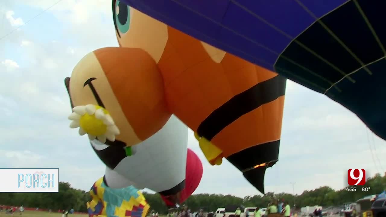 The Porch Visits Preparations For Firelake Fireflight Balloon Festival