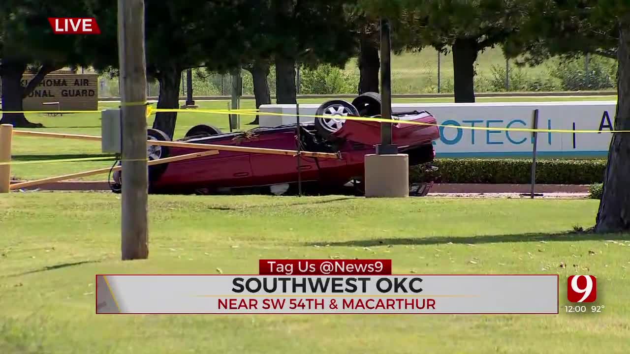 Possible Carjacking Ends In SW Oklahoma City Crash