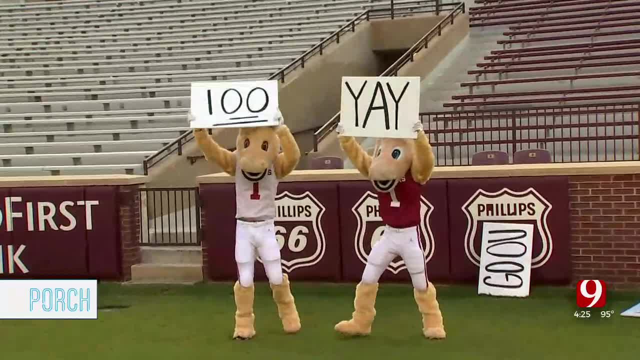 Boomer and Sooner Get Hype For OU Gamedays On The Porch