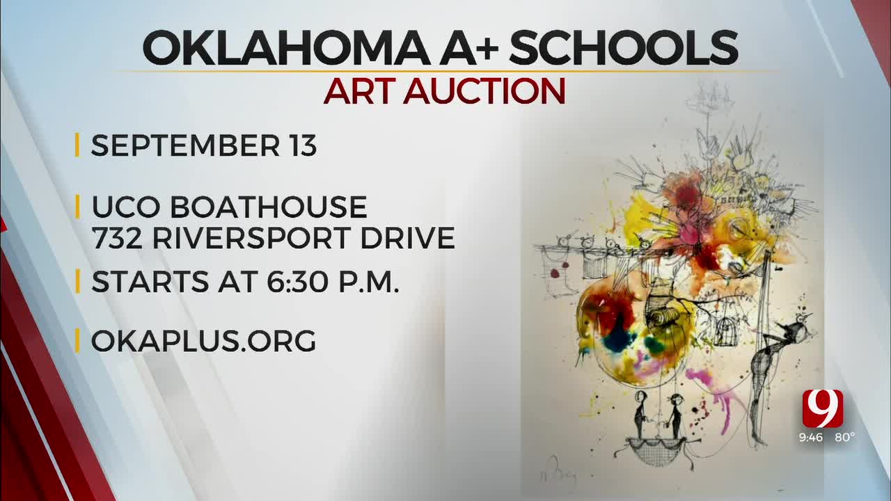 Oklahoma A+ Schools Institute hosts art auction to raise funds