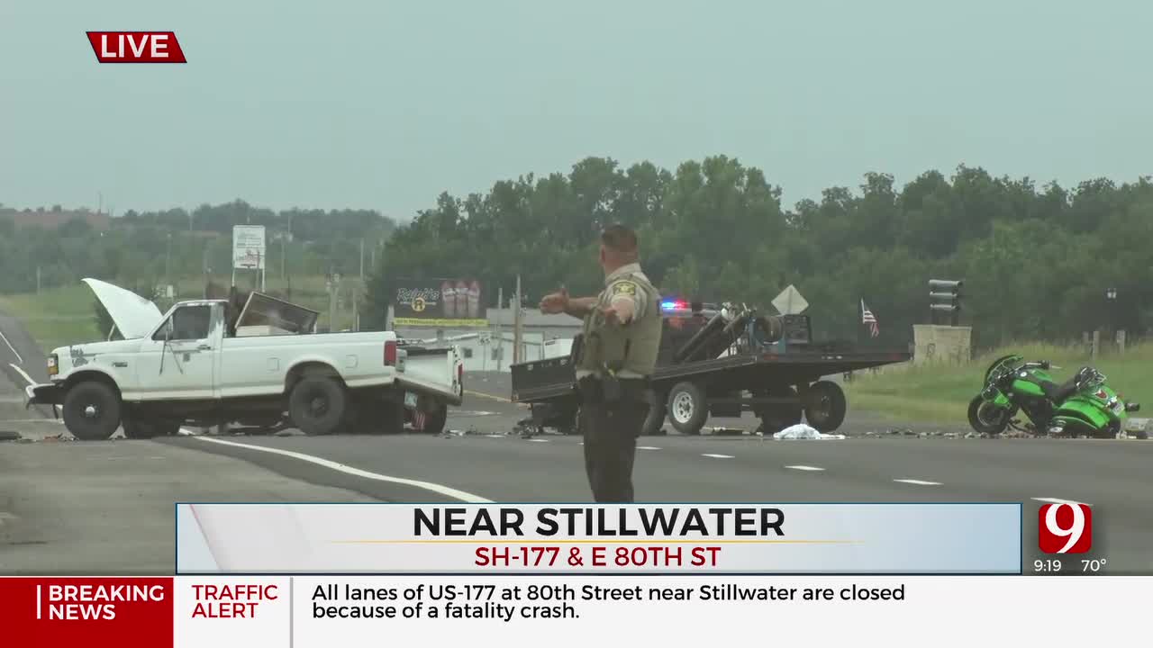 US-177 Closed Due To Fatal Crash South Of Stillwater