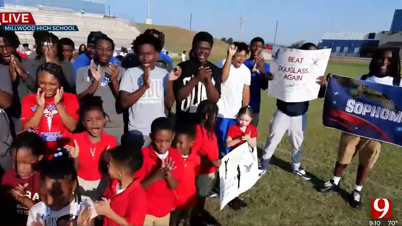 The Porch Visits Pep Rallies Ahead Of Millwood-Frederick Douglass High School Football Matchup