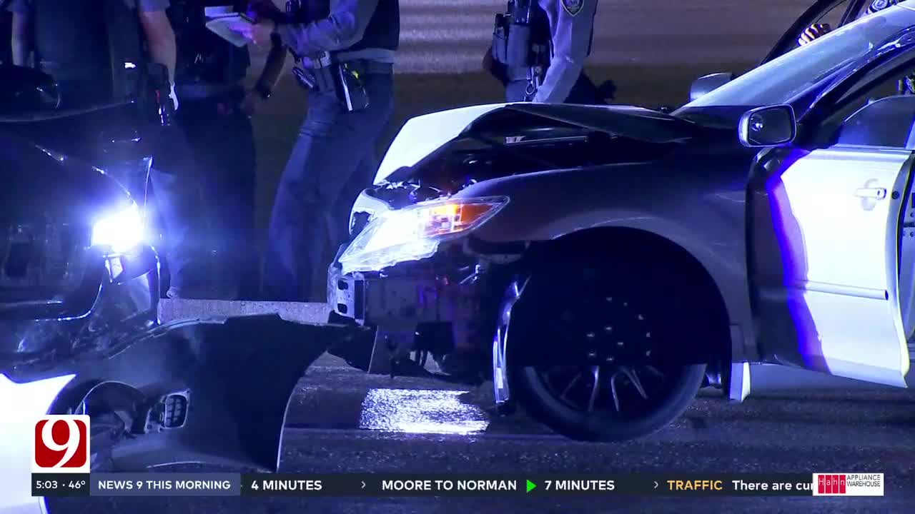3 Arrested After Police Chase Ends In Crash In Northwest OKC