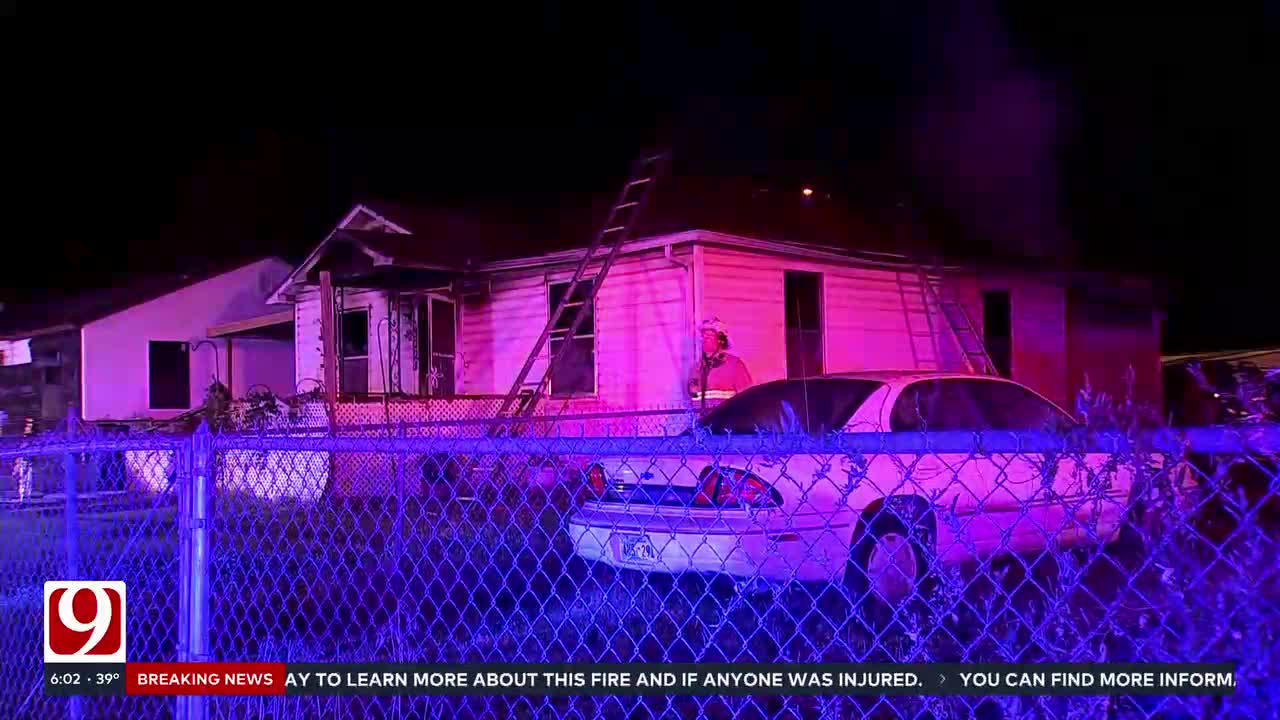 Firefighters Battle Oklahoma City House Fire