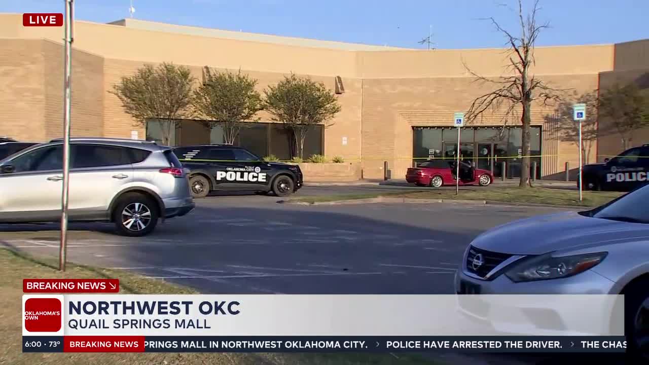 Suspect In Custody After High-Speed Chase Ends At Quail Springs Mall