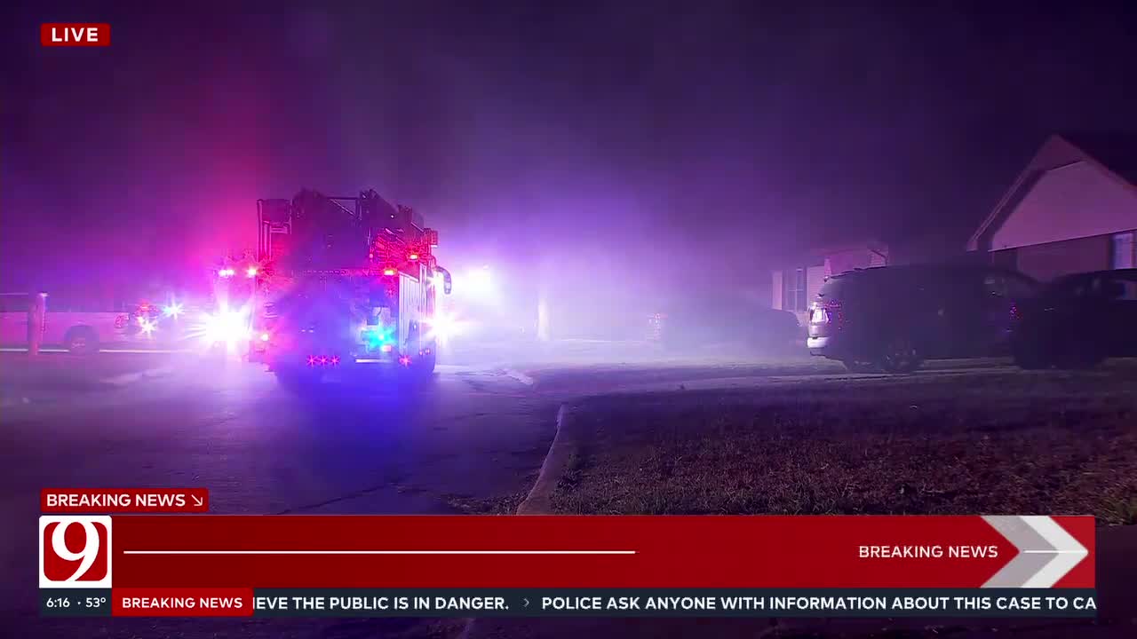 Crews On Scene Of Edmond House Fire