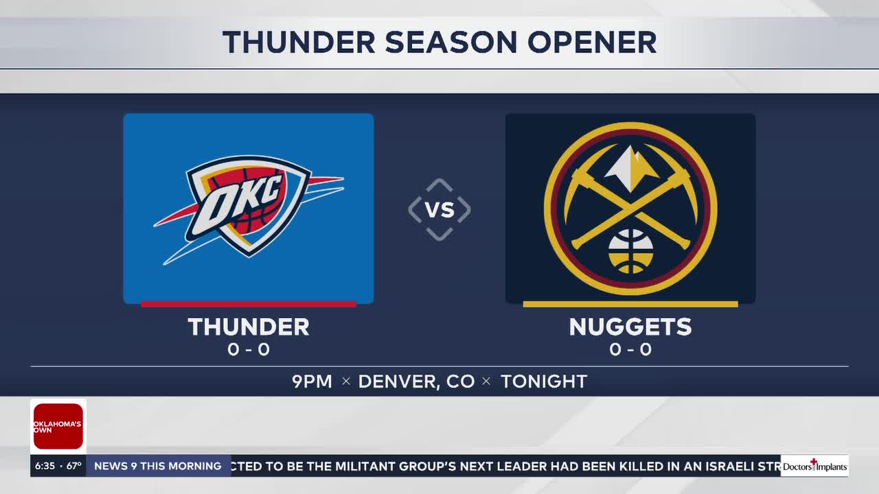 Thunder Prep For Season Opener Against Nuggets In Denver